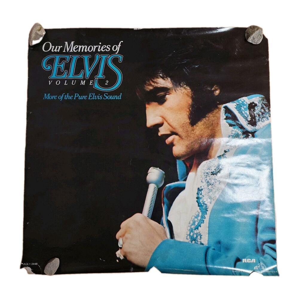 1979 Original Elvis Presley Our Memories Of Elvis Vol 2 Promo Poster 22" X 22"